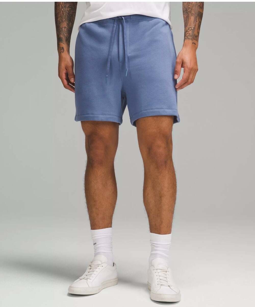 Lululemon Steady State Relaxed-Fit Short 5" Blue Sz S